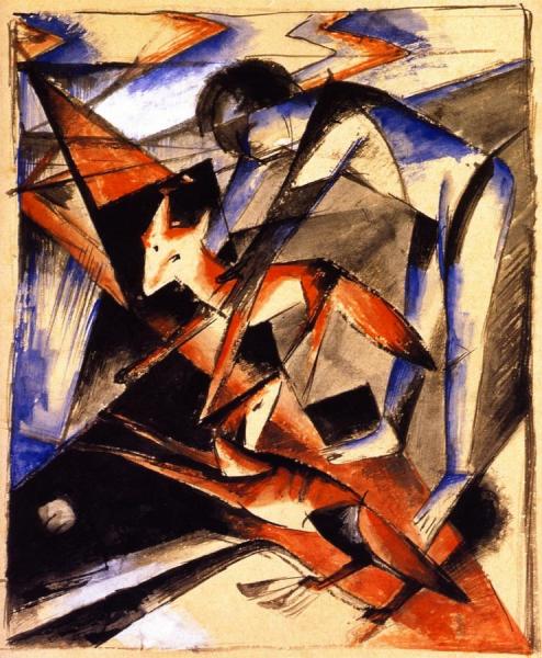 Noah With The Foxes by Franz Marc