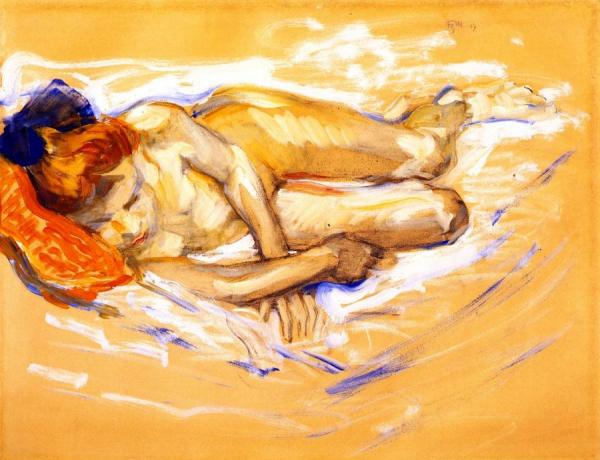 Nude Girl by Franz Marc