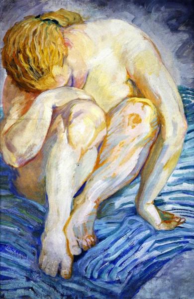 Nude Study by Franz Marc