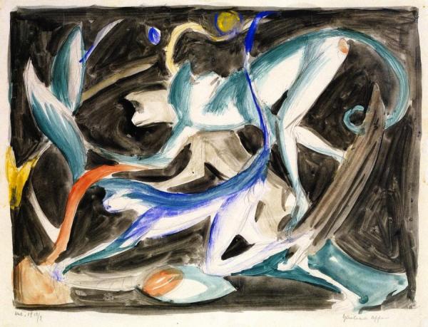 Playing Monkeys by Franz Marc