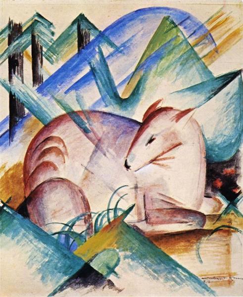 Red Deer by Franz Marc