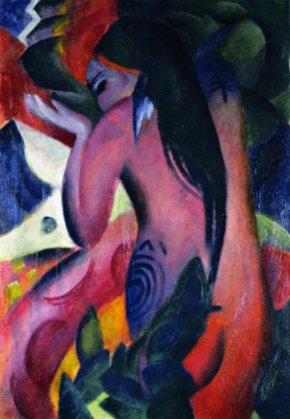 Red Woman by Franz Marc