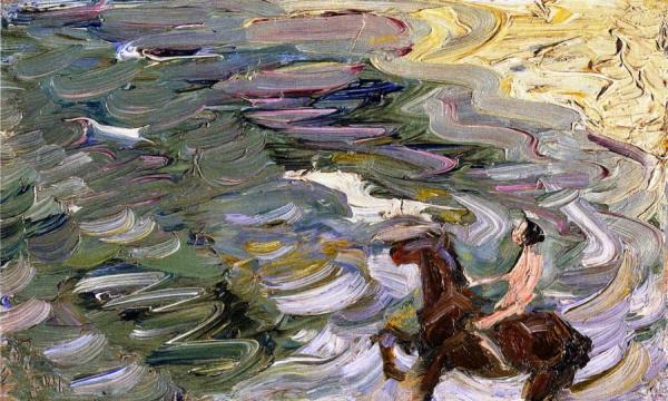 Rider By The Sea by Franz Marc