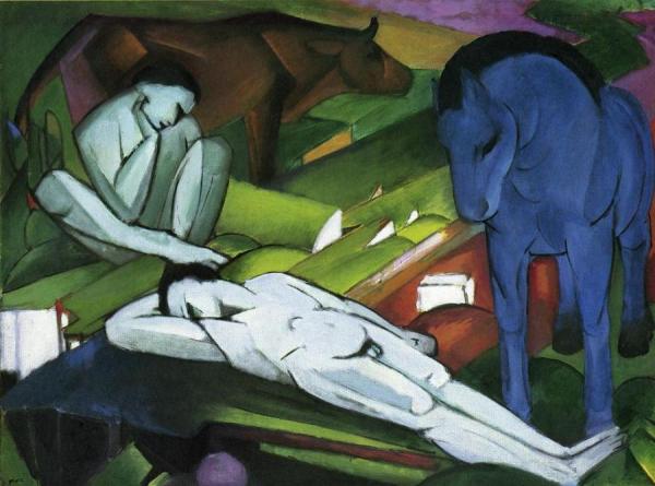 Shepherds by Franz Marc