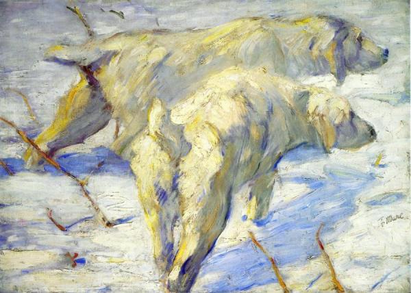 Siberian Sheepdogs by Franz Marc