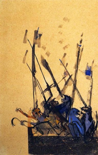 Six Monkeys by Franz Marc