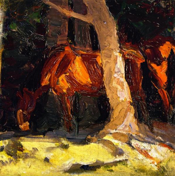 Sketch Of Horses I by Franz Marc