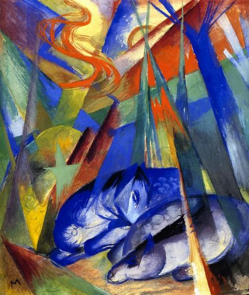 Sleeping Animals by Franz Marc
