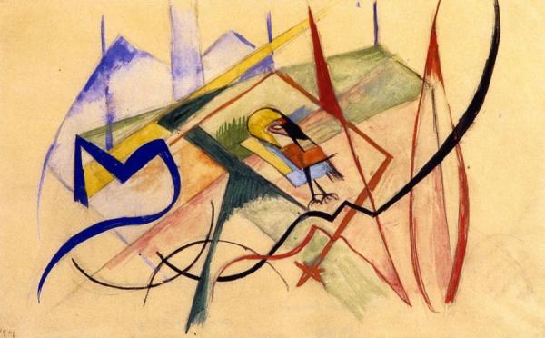 Small Fabulous Beast by Franz Marc