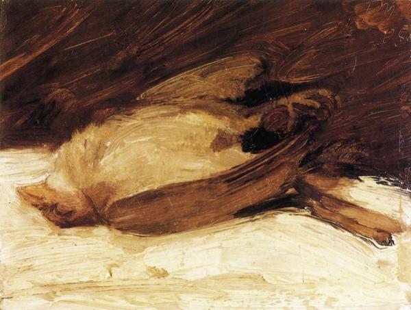 The Dead Sparrow by Franz Marc