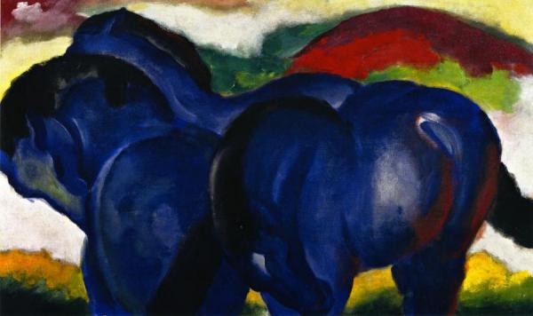 The Little Blue Horses by Franz Marc