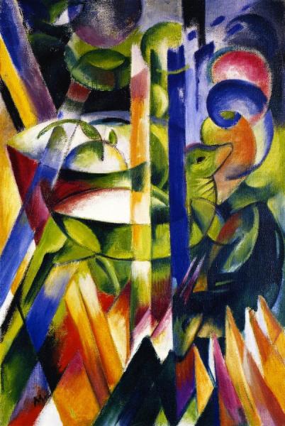 The Little Mountain Goats by Franz Marc