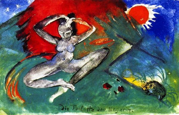 The Negress's Toilette by Franz Marc