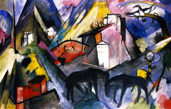 The Unfortunte Land Of Tyrol by Franz Marc