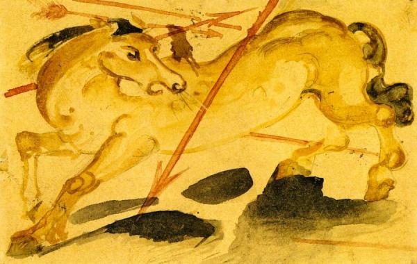 The War Horse Of Prince Jussuff by Franz Marc