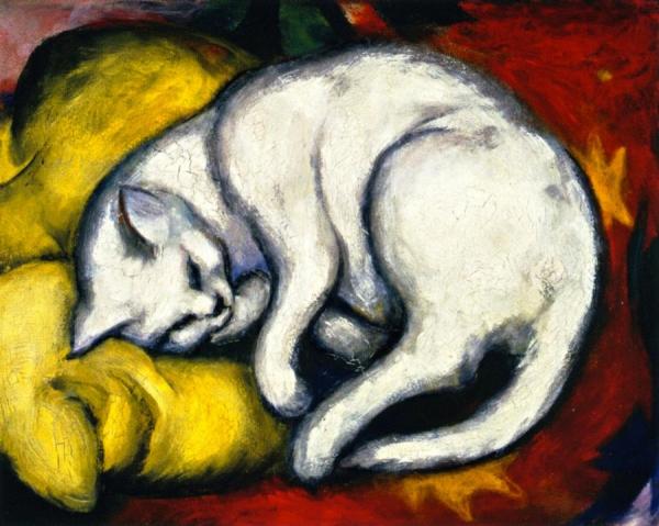 The White Cat by Franz Marc