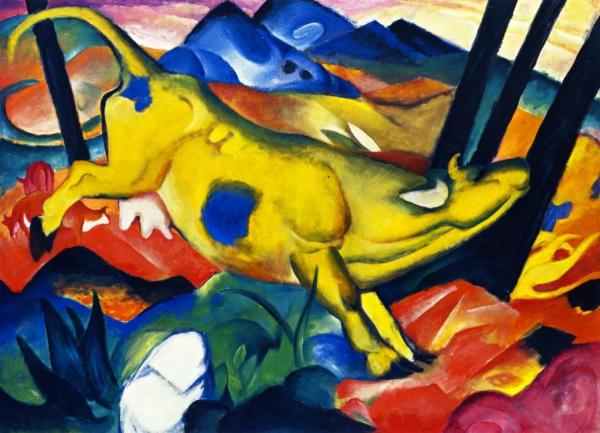 The Yellow Cow by Franz Marc