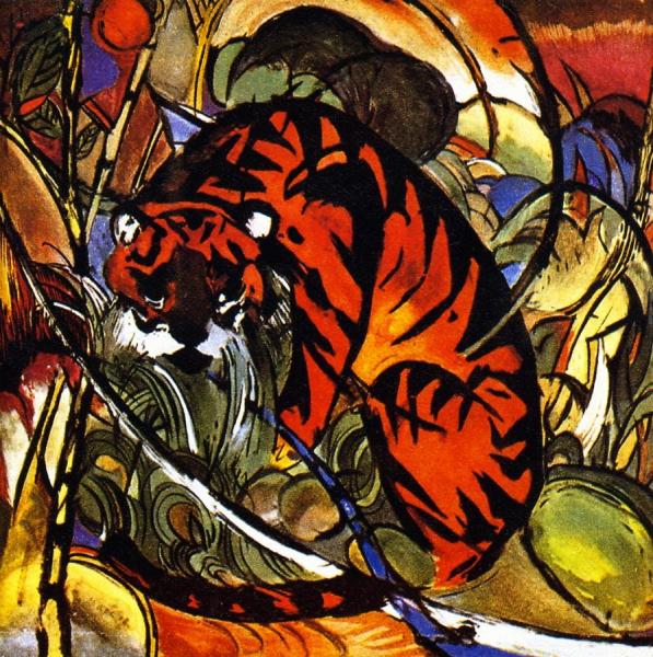 Franz Marc Tiger In Jungle