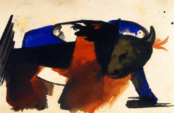 Two Animals by Franz Marc