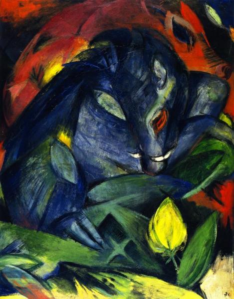 Wild Pigs (boar And Sow) by Franz Marc