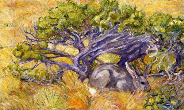 Wild Rabbit by Franz Marc