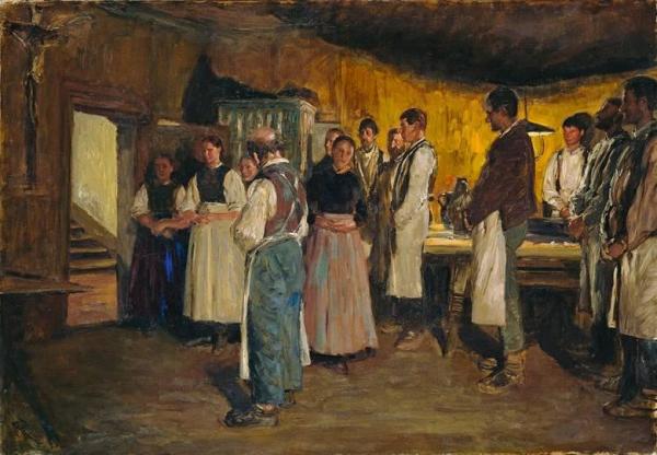 Evening Prayer by Franz Skarbina