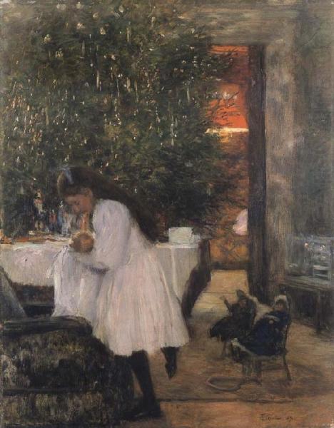 Franz Skarbina Under The Christmas Tree