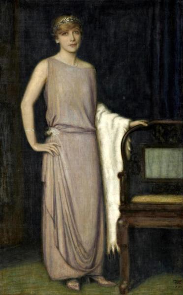A Portrait Of Marianne Mechler by Franz Von Stuck
