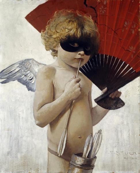 Cupid At The Masked Ball by Franz Von Stuck