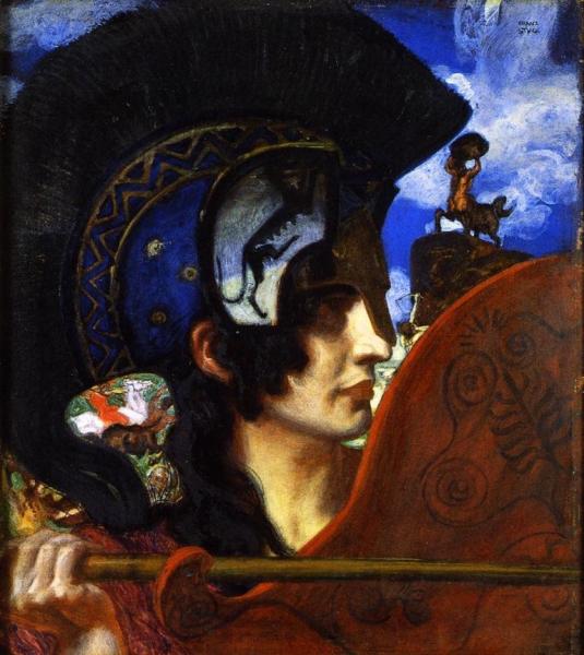 Franz Von Stuck Fighting Amazon
