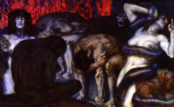 Inferno by Franz Von Stuck