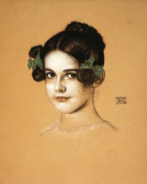 Portrait Of Marie Stuck by Franz Von Stuck