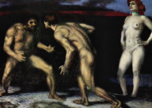 The Struggle For Woman by Franz Von Stuck