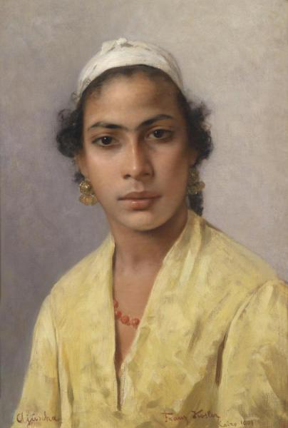 Portrait Of Ajuscha by Franz Xaver Kosler Oil Painting Reproductions
