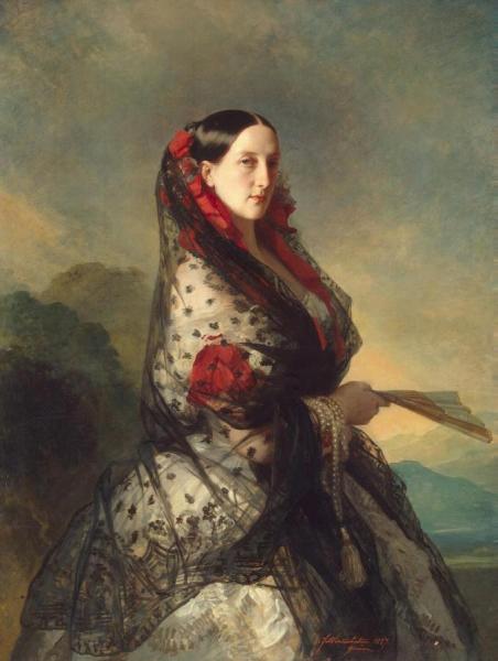 Grand Duchess Maria Nikolaievna Of Russia Duchess Of Leuchtenberg by Franz Xavier Winterhalter
