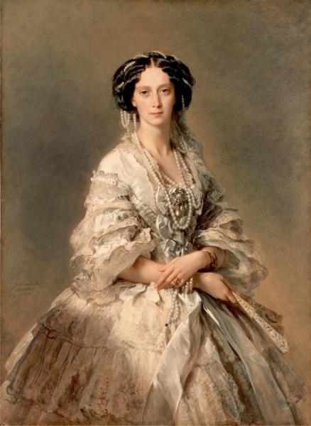 Portrait Of Empress Maria Alexandrovna by Franz Xavier Winterhalter