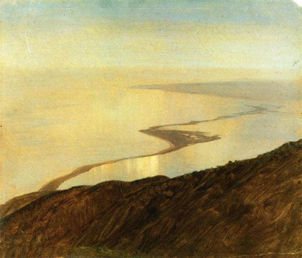 A Coast Line In Jamaica, West Indies by Frederic Edwin Church