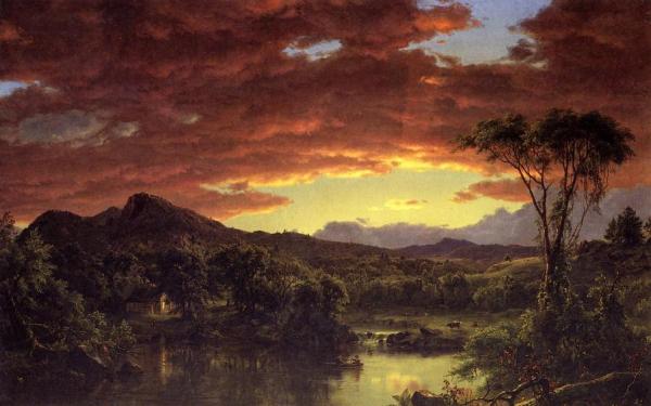 A Country Home by Frederic Edwin Church