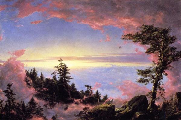 Above The Clouds At Sunrise by Frederic Edwin Church