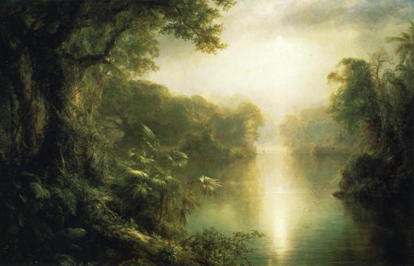 El Rio De Luz by Frederic Edwin Church