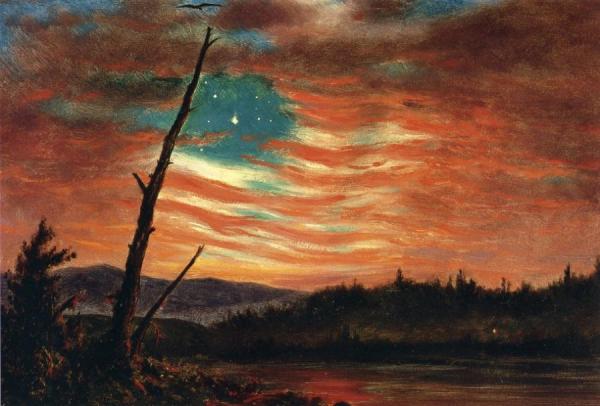 Our Banner In The Sky by Frederic Edwin Church