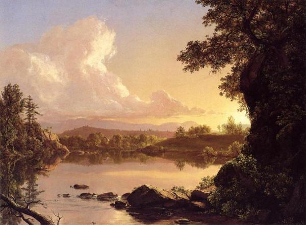 Frederic Edwin Church Scene On The Catskill Creek, New York