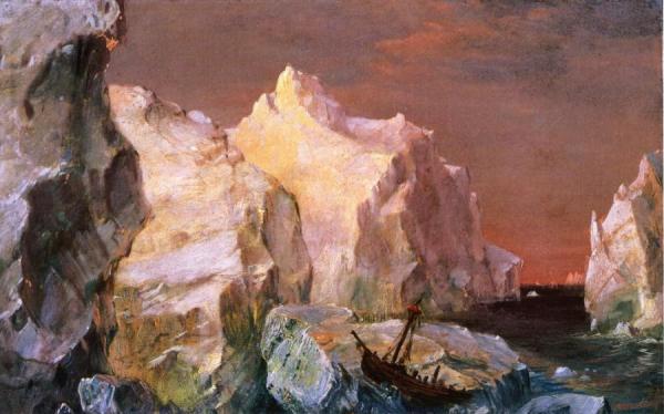 Study For "the Icebergs" by Frederic Edwin Church