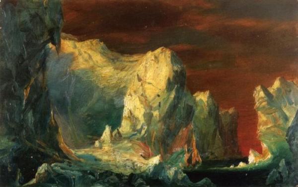 Study For "the Icebergs" by Frederic Edwin Church