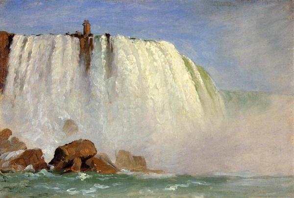 Study For "under Niagara" by Frederic Edwin Church
