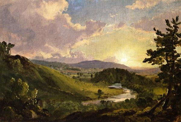 Study For View Near Stockbride, Massacusetts by Frederic Edwin Church