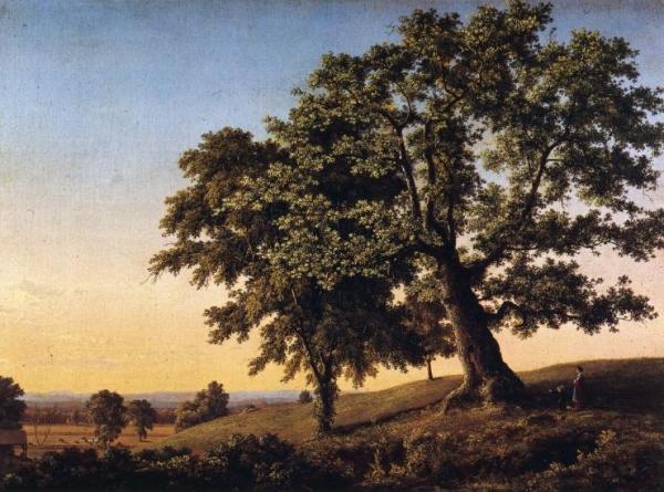 The Charter Oak by Frederic Edwin Church Oil Painting Reproductions