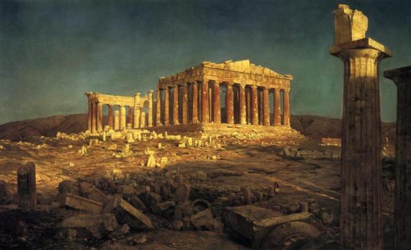 The Parthenon by Frederic Edwin Church