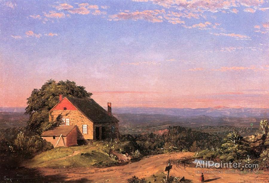 Frederic Edwin Church Twilight In The Adirondacks Oil Painting ...