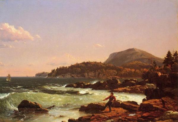 Frederic Edwin Church View Of Newport Mountain, Mount Desert